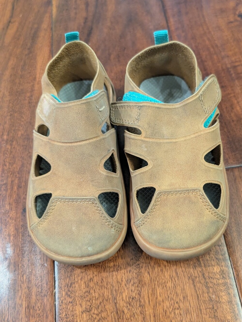 Ten Little Tan Sandals Size 9.5